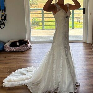 Elegant Wedding Dress, size 2